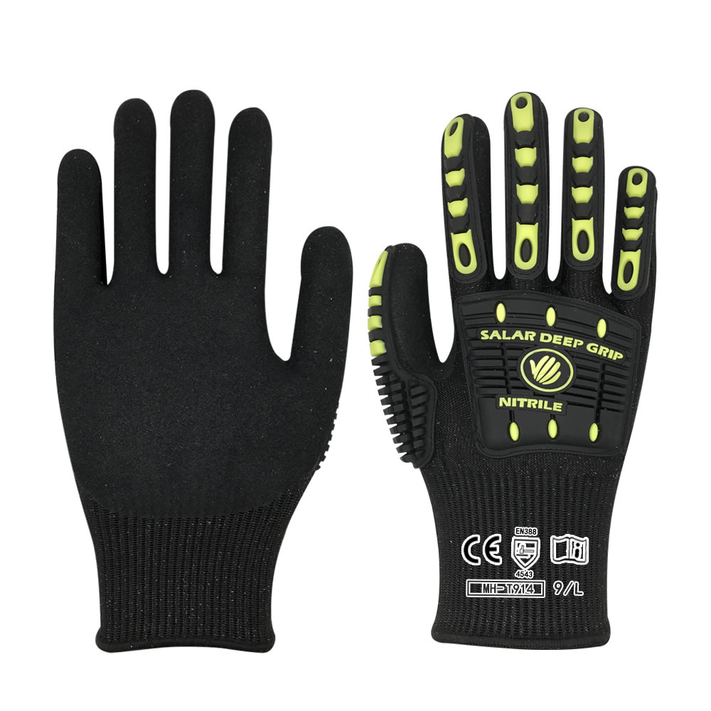 HPPE anti cutting and shockproof gloves