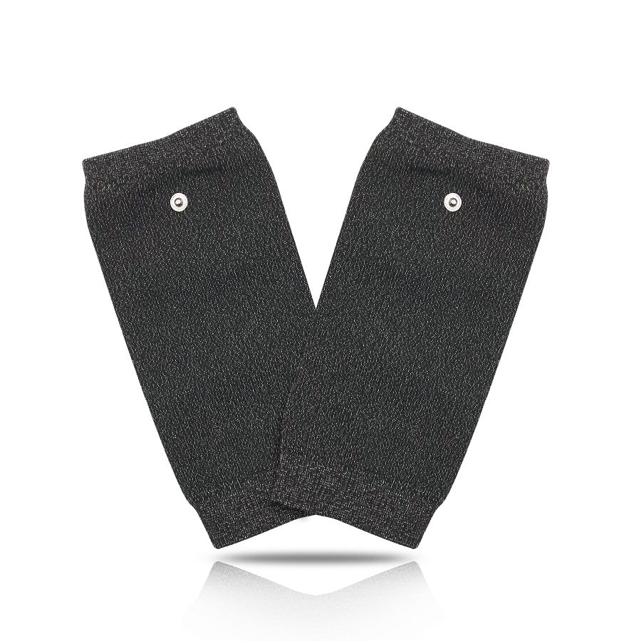 Silver fiber conductive elbow protector (black)