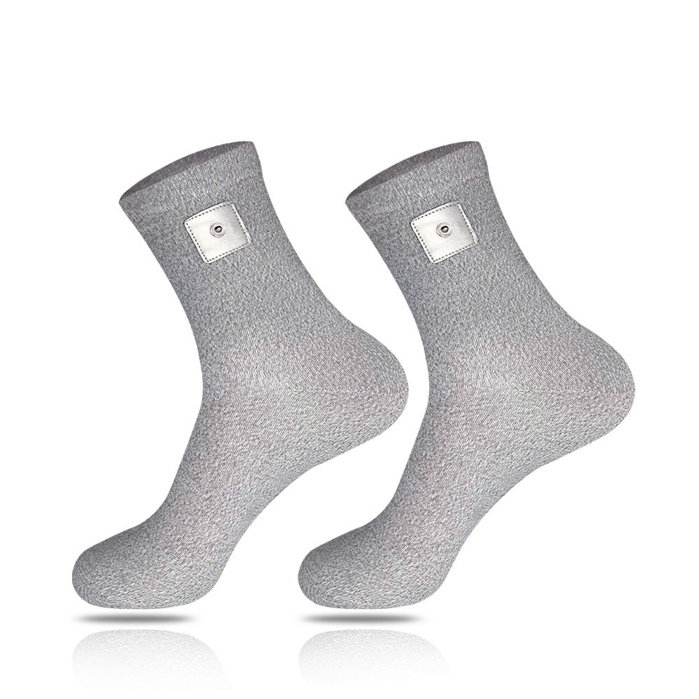 Silver fiber conductive leather socks