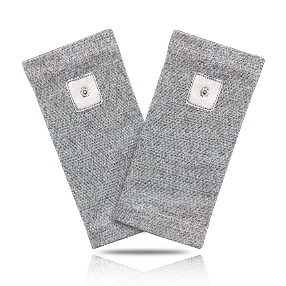 Silver fiber leather conductive elbow protector