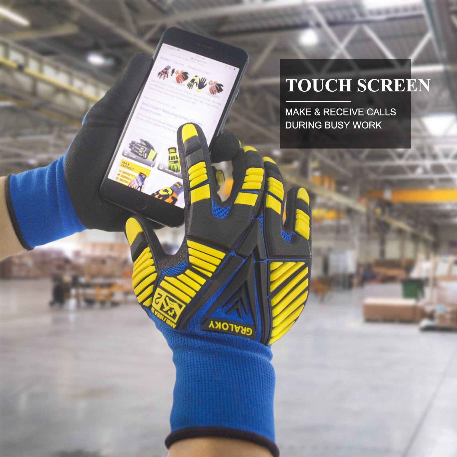 TPR机械减震防撞手套