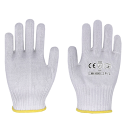 PE wrapped steel wire anti cutting gloves