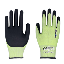 Latex coated aramid anti cutting gloves