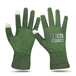 Warm game gloves (green two finger touch screen)