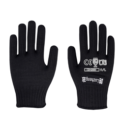Polyester covered steel gloves