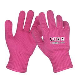 Hair curling anti scalding glove core (rose red)