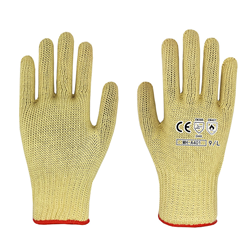 Aramid heat resistant cutting glove core