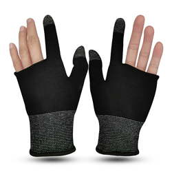 Gaming two-finger touch screen gloves